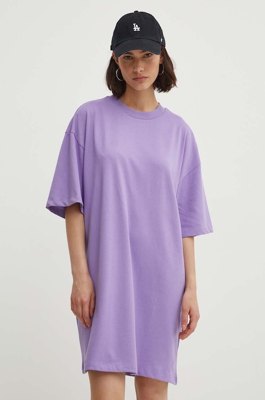 HUGO rochie din bumbac 50521254 violet AW24