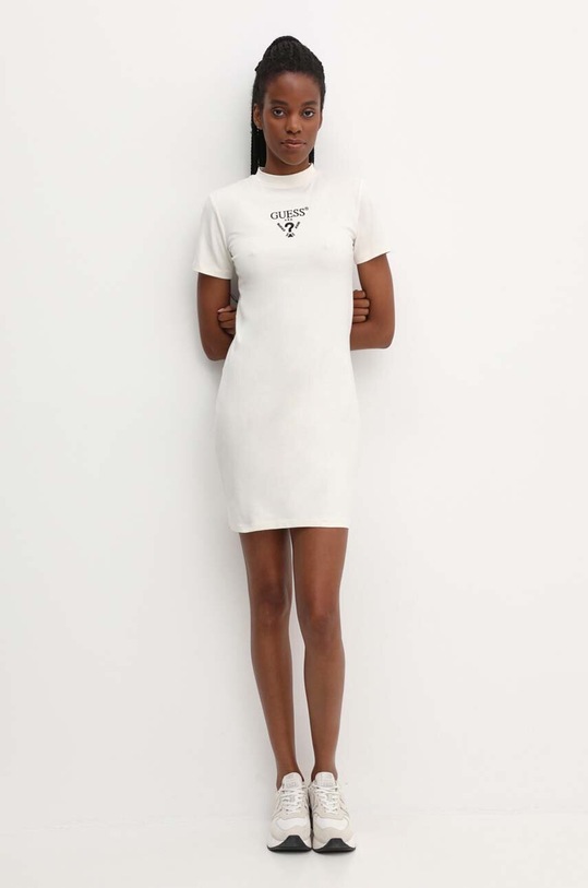 Рокля Guess COLETTE V4YK02.KCDH1 бежов SS25