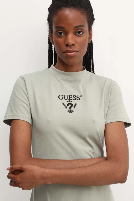 Guess sukienka COLETTE zielony V4YK02.KCDH1