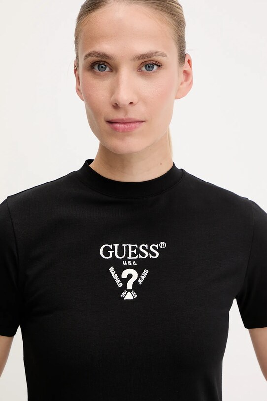 Guess rochie COLETTE negru V4YK02.KCDH1