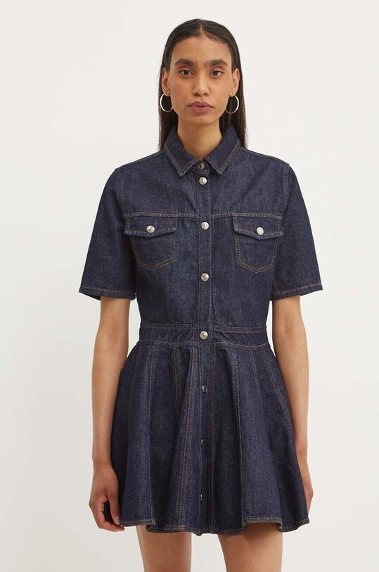 MSGM rochie din denim bleumarin 3741MDA234.247766