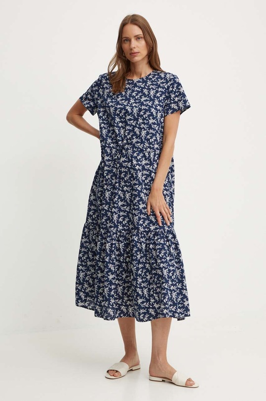 Polo Ralph Lauren rochie din bumbac midi multicolor 211935167