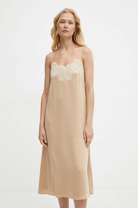 Платье Weekend Max Mara клёш бежевый 2425226181600