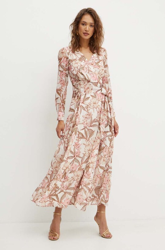 Guess rochie LAILA maxi bej W4YK34.WDW82