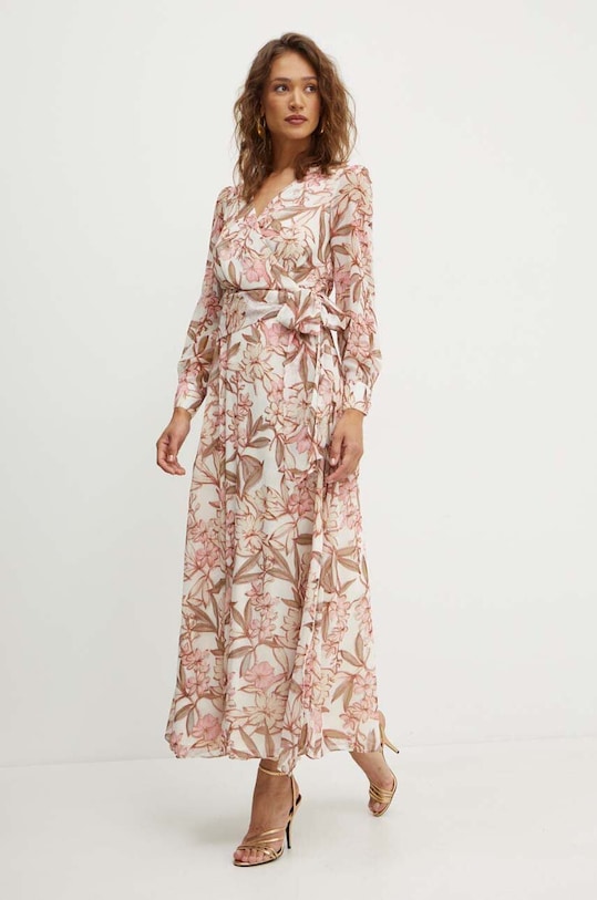 Guess sukienka LAILA beżowy W4YK34.WDW82