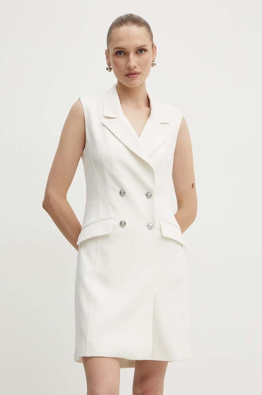 Guess sukienka DONATELLA z elastanem beżowy W4YK25.KBJP2