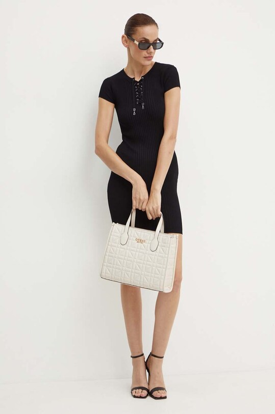 Šaty Guess SELENE W4YK06.Z2V62 čierna AW24