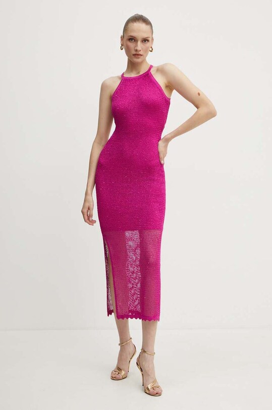 Šaty Guess LANA maxi růžová W4YK50.Z37G0