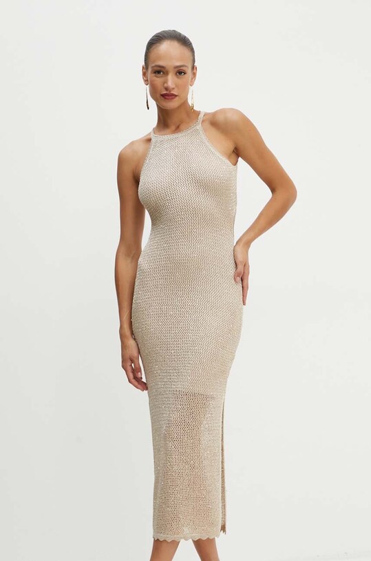 Φόρεμα Guess LANA W4YK50.Z37G0 μπεζ AW24
