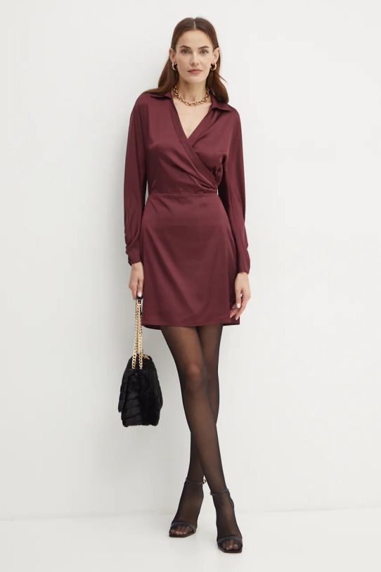 Guess rochie TANYA W4YK69.WF1T2 burgundia NC24