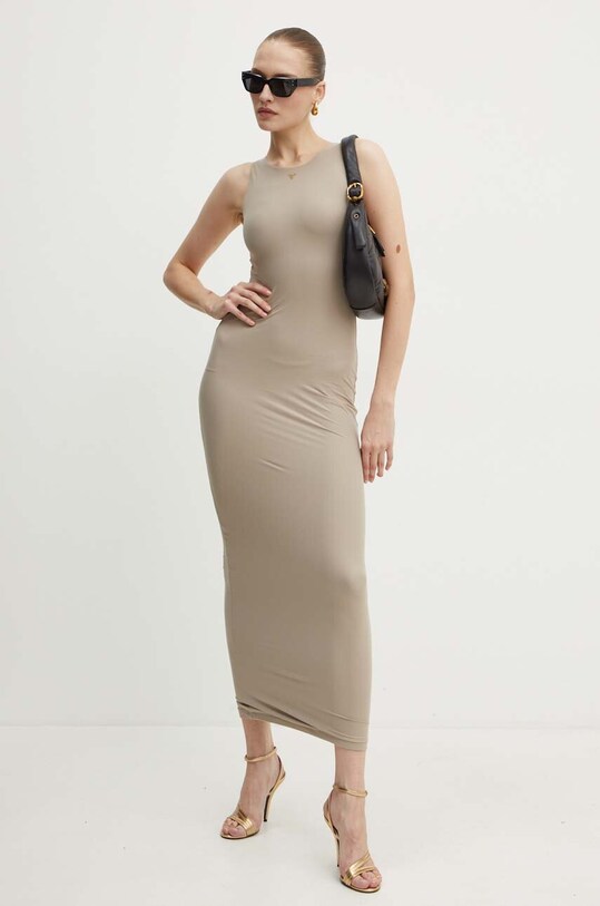 Сукня Guess KIM maxi бежевий W4YK0J.KCDE0