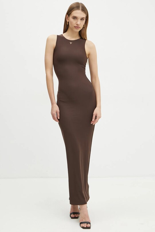 Платье Guess KIM коричневый W4YK0J.KCDE0
