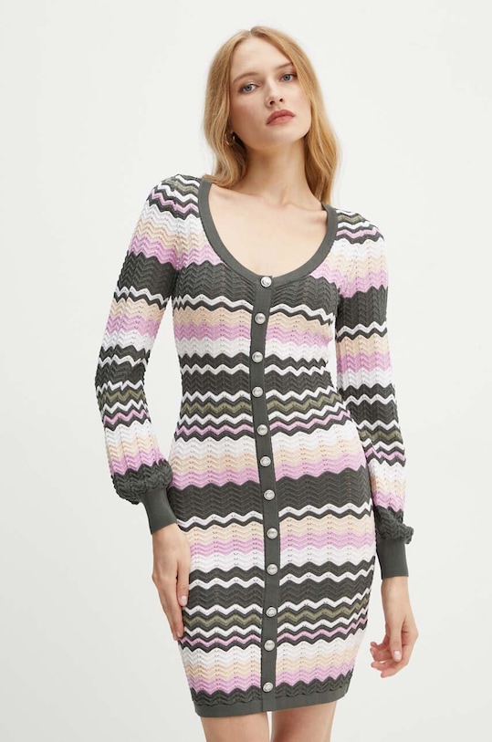 Φόρεμα Guess VIRGINIA casual πολύχρωμο W4YK90.Z3GC0