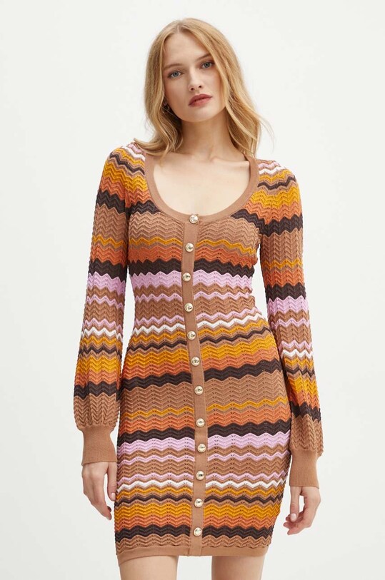 Guess sukienka VIRGINIA casual multicolor W4YK90.Z3GC0