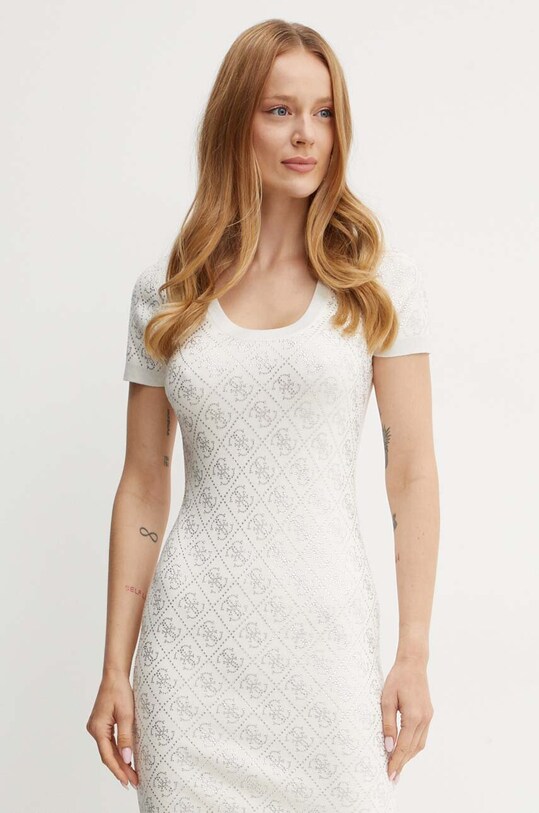 Guess sukienka beżowy W4YK28.Z3FN0