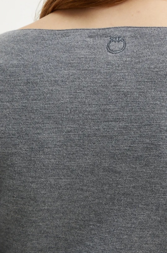 Вълнен пуловер Pinko 103947.A221 сив