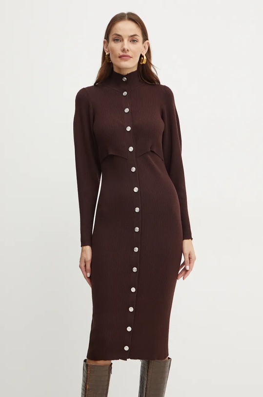 Šaty Pinko hnědá 104019.A15S
