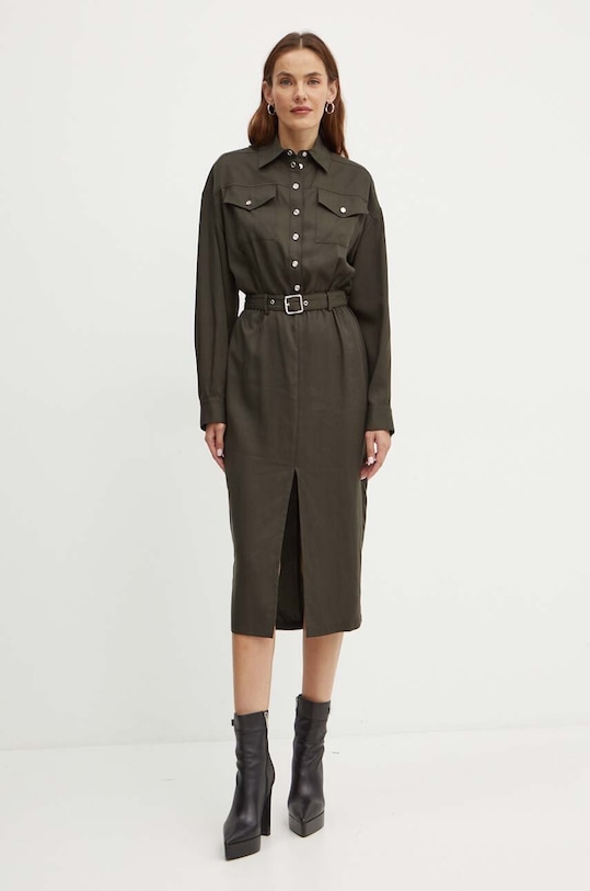 Pinko rochie 104147.A24H gri AW24