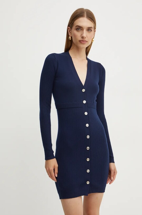 Вовняна сукня Pinko casual темно-синій 104017.A15S