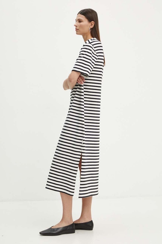 Marc O'Polo rochie DENIM midi alb 5000000146