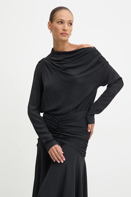 Сукня з домішкою шовку Pinko 103873.A207 чорний