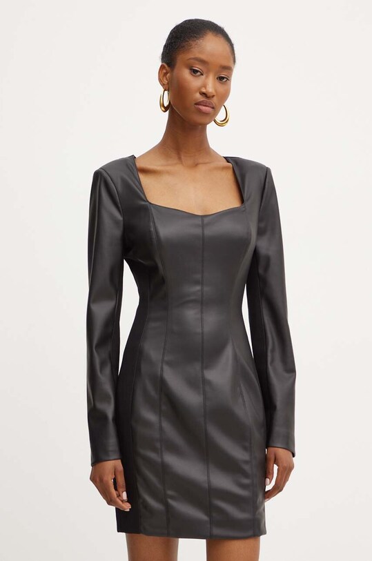 Šaty Marciano Guess ANNY pletenina čierna 4YGK20.7159A