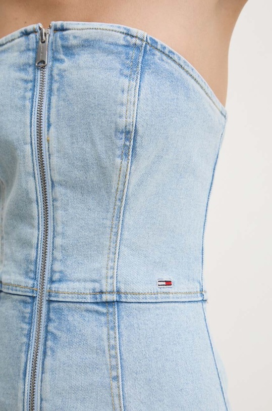 Tommy Jeans rochie din denim DW0DW18215 albastru