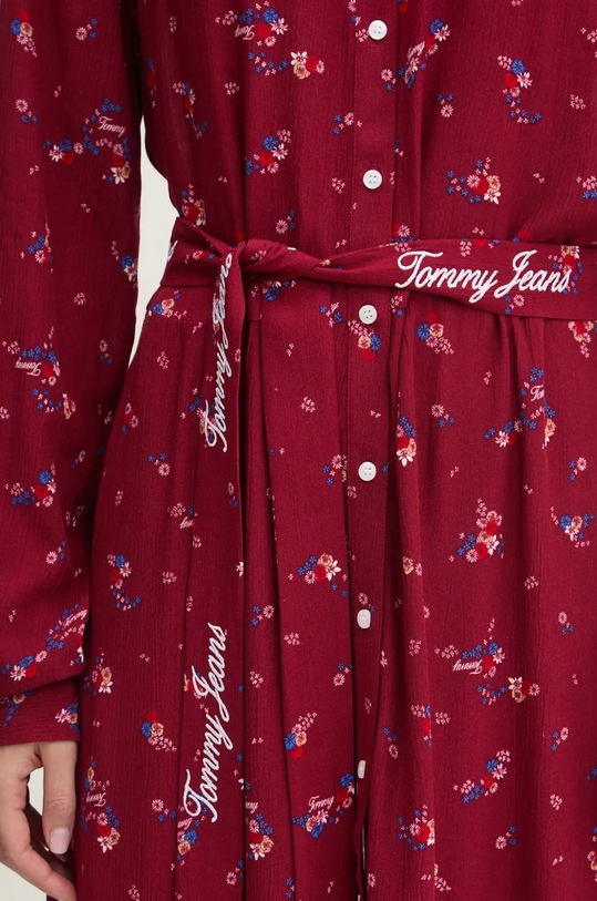 Рокля Tommy Jeans DW0DW18474 бордо