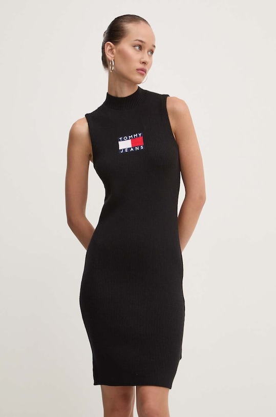 Tommy Jeans rochie DW0DW18607 negru AW24