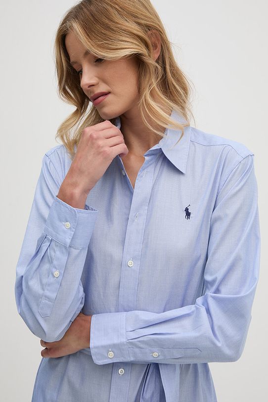 Polo Ralph Lauren sukienka bawełniana 211944009 niebieski