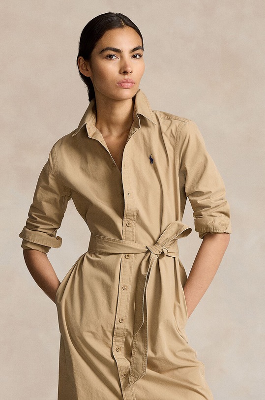 Clothing Polo Ralph Lauren cotton dress 211951138 beige