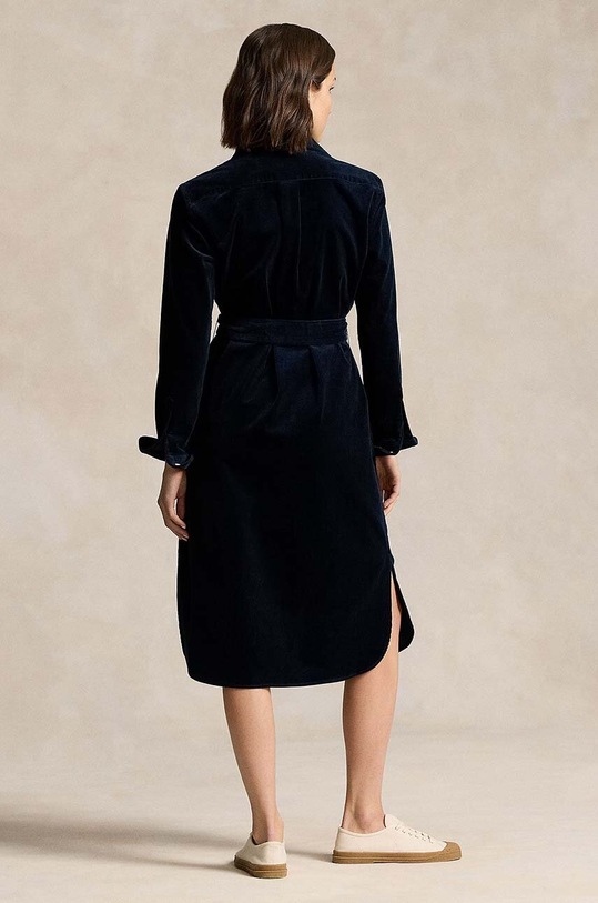Φόρεμα κοτλέ Polo Ralph Lauren 211941474 σκούρο μπλε AW24