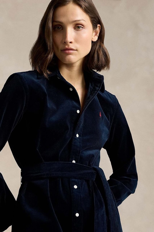Φόρεμα κοτλέ Polo Ralph Lauren σκούρο μπλε 211941474