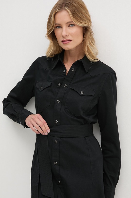 Odzież Polo Ralph Lauren sukienka bawełniana 211941456 czarny