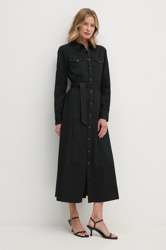 Polo Ralph Lauren sukienka bawełniana 211941456 czarny
