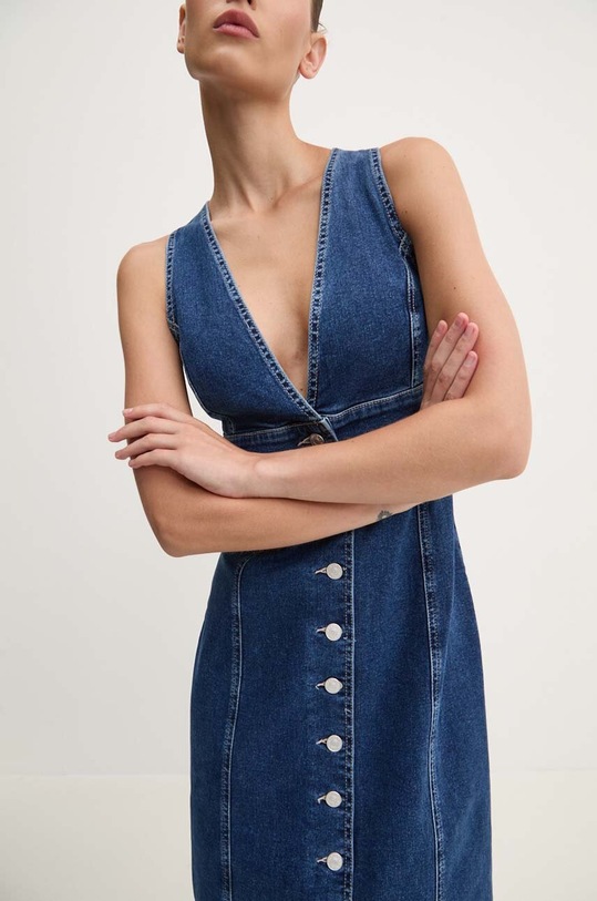 Tommy Jeans rochie din denim DW0DW18213 albastru AW24
