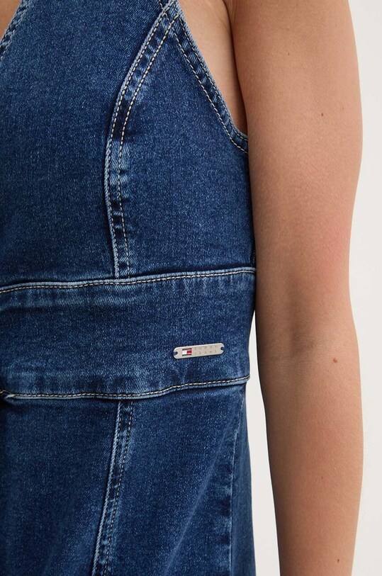Tommy Jeans sukienka jeansowa DW0DW18213 niebieski