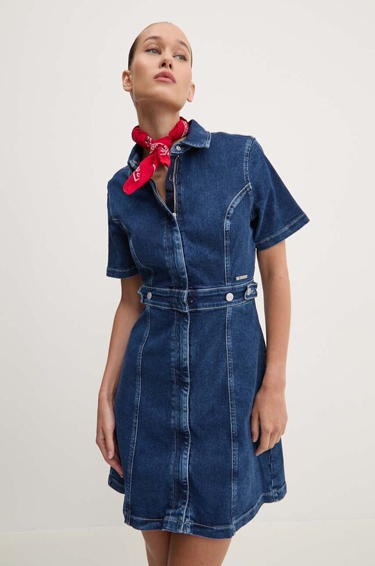 Джинсова сукня Tommy Jeans DW0DW18593 блакитний AW24