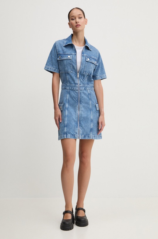 Джинсова сукня Tommy Jeans DW0DW18639 блакитний AW24