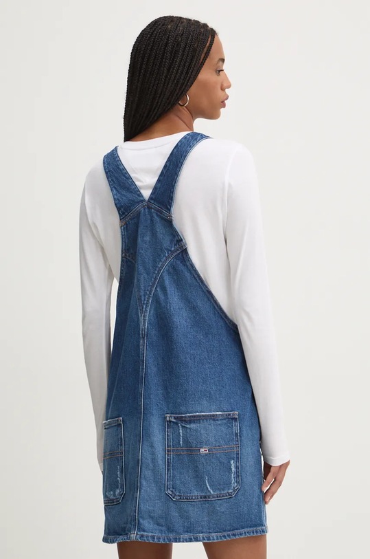 Odzież Tommy Jeans sukienka jeansowa DW0DW19281 niebieski