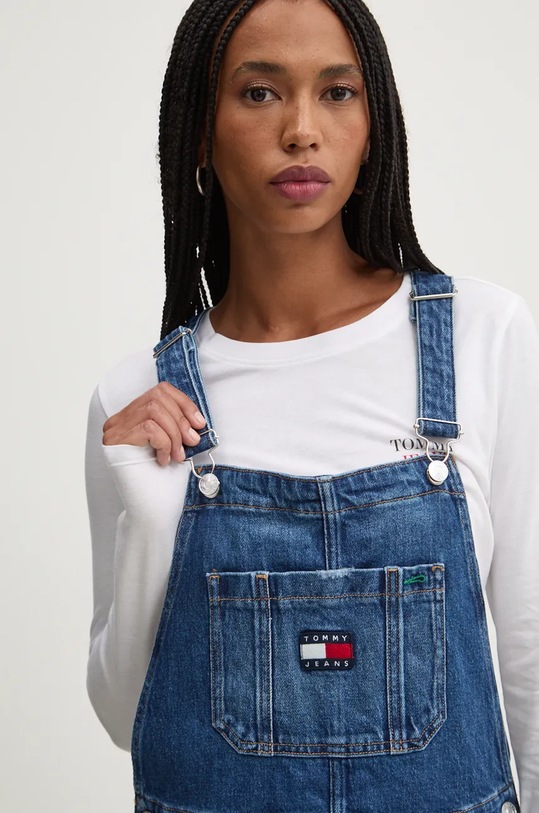 Tommy Jeans sukienka jeansowa niebieski DW0DW19281