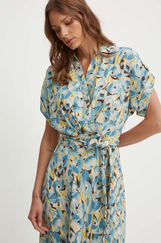Lauren Ralph Lauren sukienka niebieski 250940152