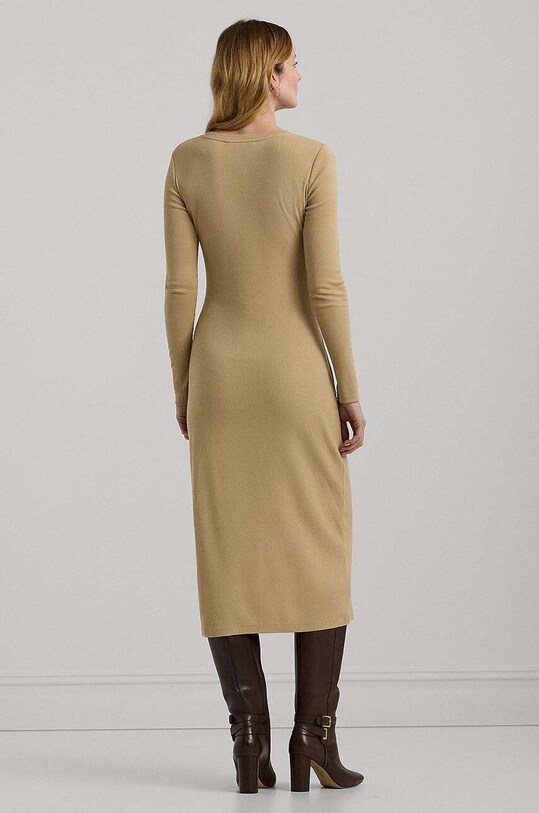 Платье Lauren Ralph Lauren 250940596 бежевый AW24
