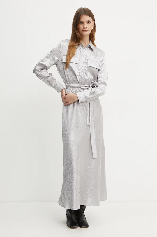 Šaty Pinko látka strieborná 104426.A285