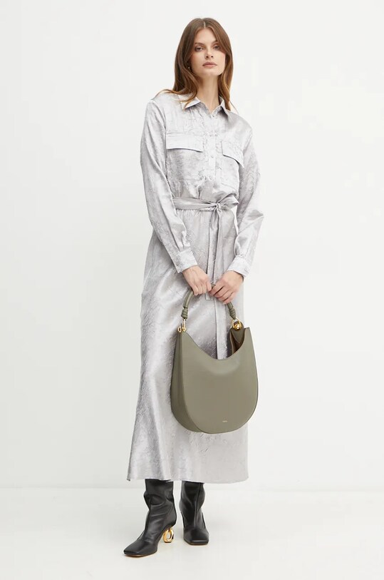 Šaty Pinko 104426.A285 strieborná AW24