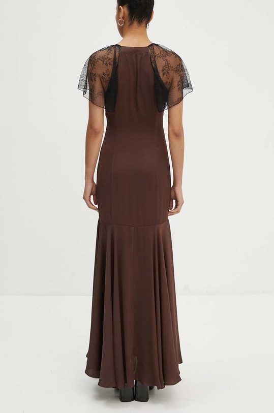 Îmbrăcăminte Rotate rochie Lace Maxi V-Neck Dress 1127042910 maro