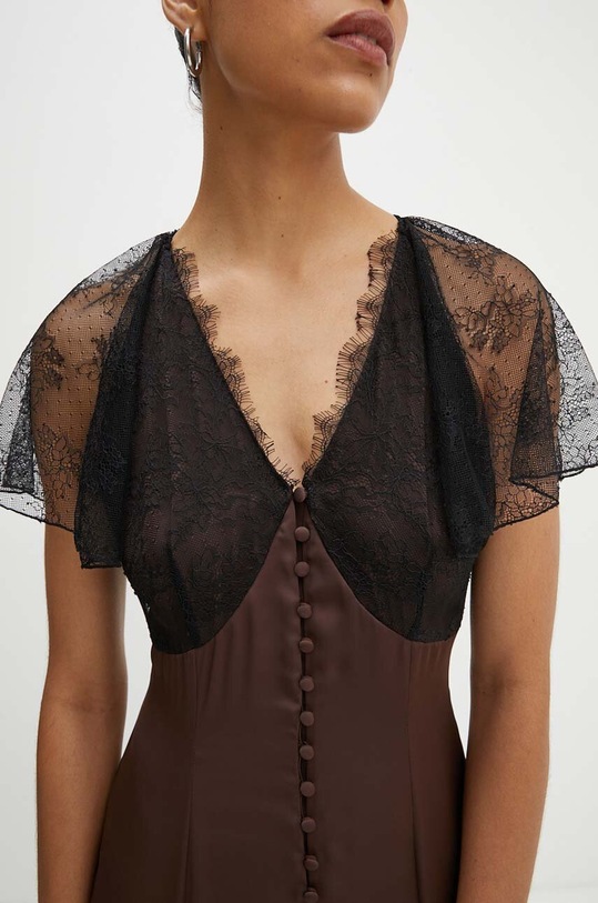 Rotate rochie Lace Maxi V-Neck Dress 1127042910