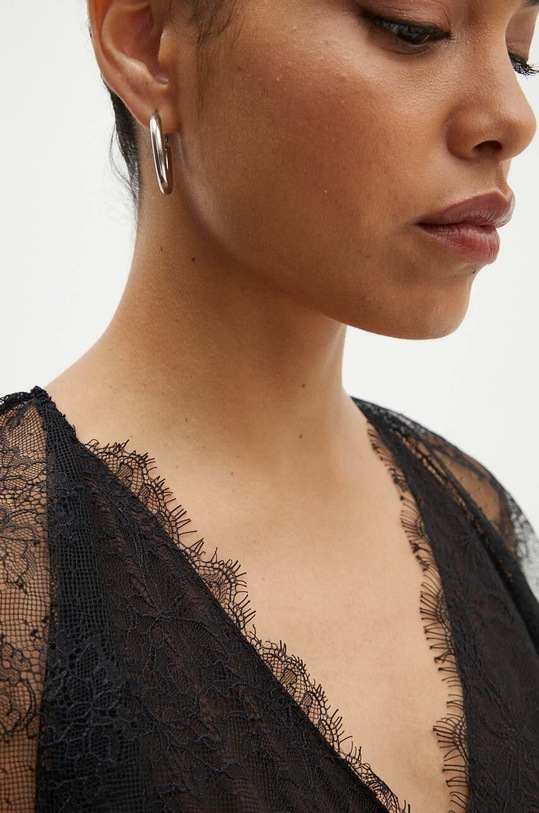 Rotate rochie Lace Maxi V-Neck Dress 1127042910