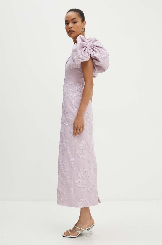 Šaty Rotate Jacquard růžová 1127671433