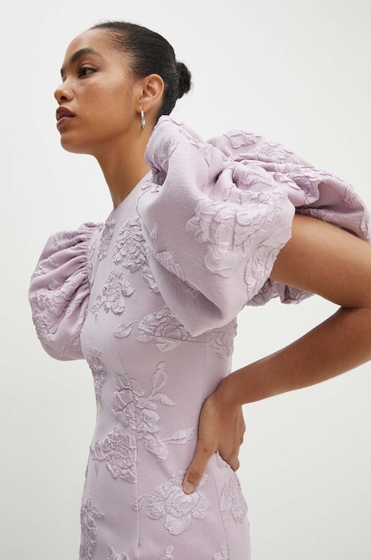 Šaty Rotate Jacquard 1127671433 růžová